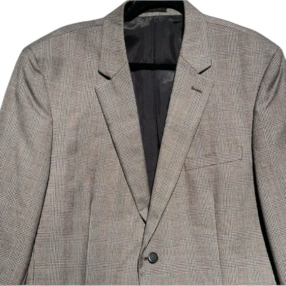 🌻Andrew Fezza Signature Gray "Cary" Sports Coat Jacket Blazer Size 44R - Picture 2 of 10